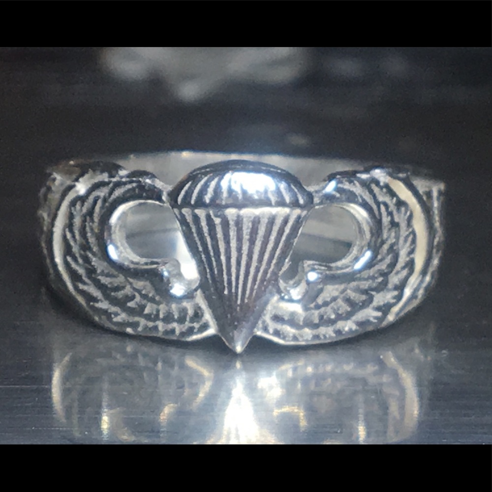 Men’s Silver SZ 9 Airborne Ring 925 Silver
